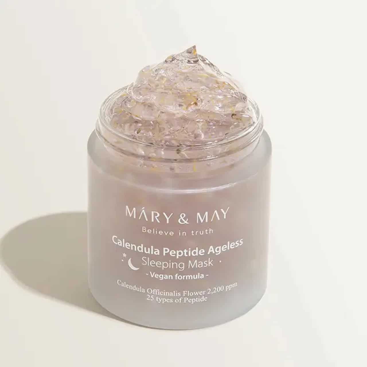 ماسک خواب جوانساز تسکین دهنده پپتید عصاره کالاندولا مری اند می Mary & May Calendula Peptide Ageless Sleeping Mask