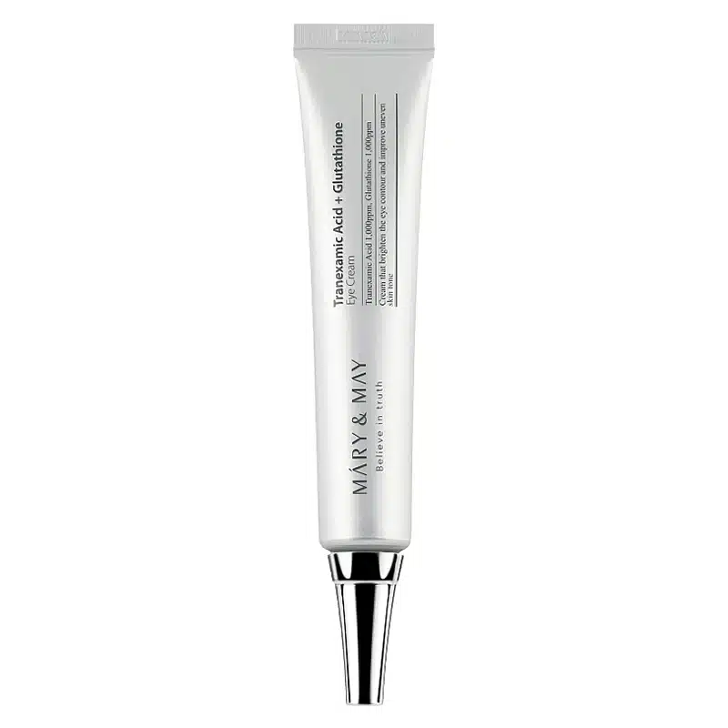 کرم دورچشم روشن کننده و ضد لک حاوی ترانگزامیک اسید و گلوتاتیون مری اند می   Mary & May Tranexamic Acid + Glutathion Eye Cream