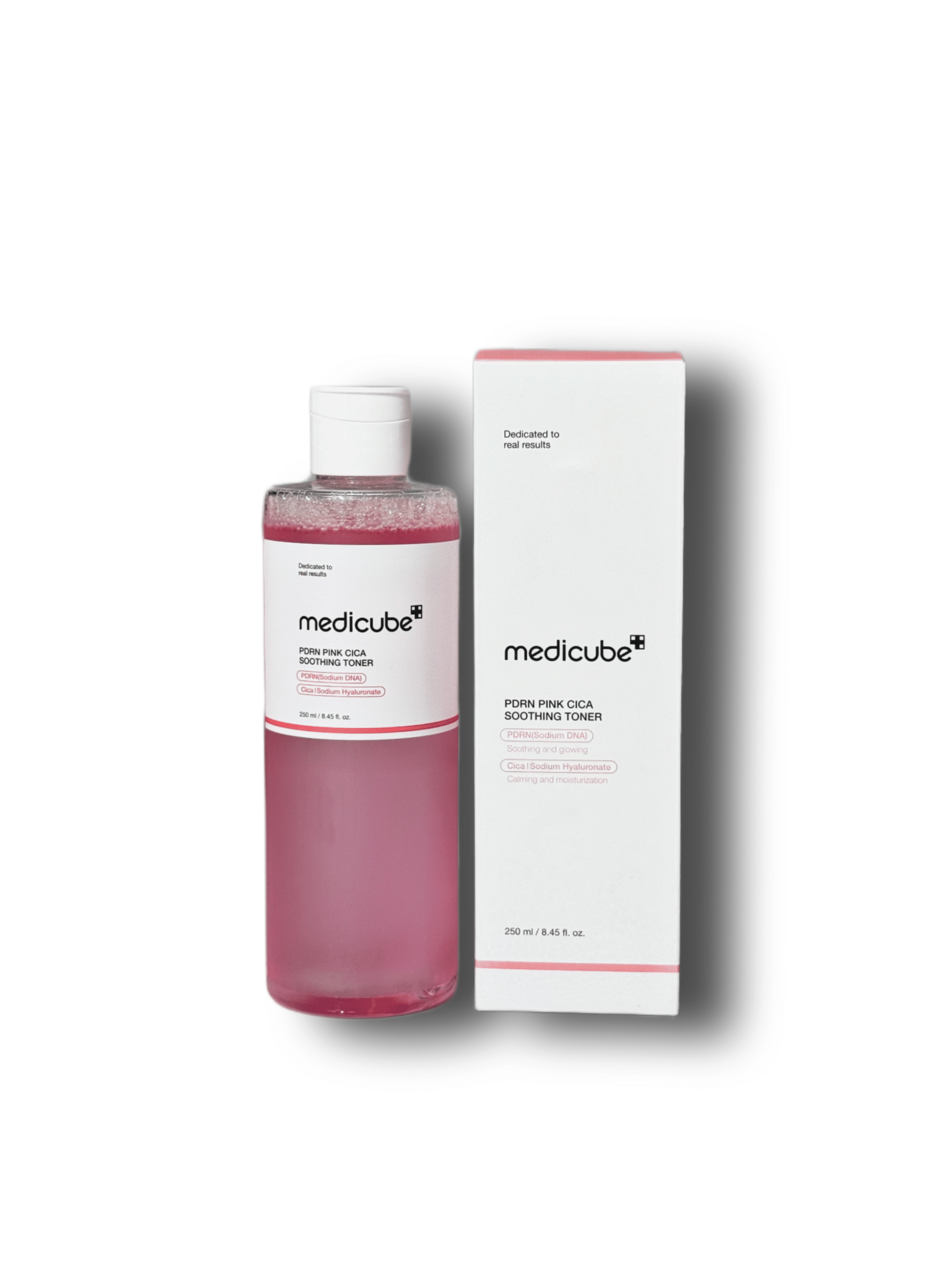 تونر صورتی تسکین دهنده و روشن کننده سیکا مدی کیوب MEDICUBE PDRN Pink Cica Soothing Toner