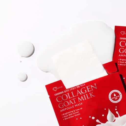 ماسک آمپولی کلاژن ساز دیاپیا 5 عددی Collagen Goat Milk Ampoule Mask 5pcs