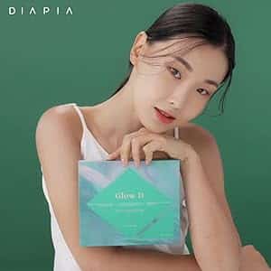 ماسک تقویت کننده تسکین دهنده عصاره درخت چای دیاپیا 4 عددی Deer Mask Sensitive Skin Tea Tree Green Tea Glow Elastic Brightening DIAPIA Glow D CICA Wrapping Mask 4pcs