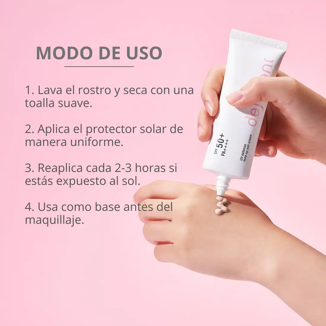 ضد آفتاب تون آپ دژوونت 50 میل Dejuvent Tone Up SPF 50+