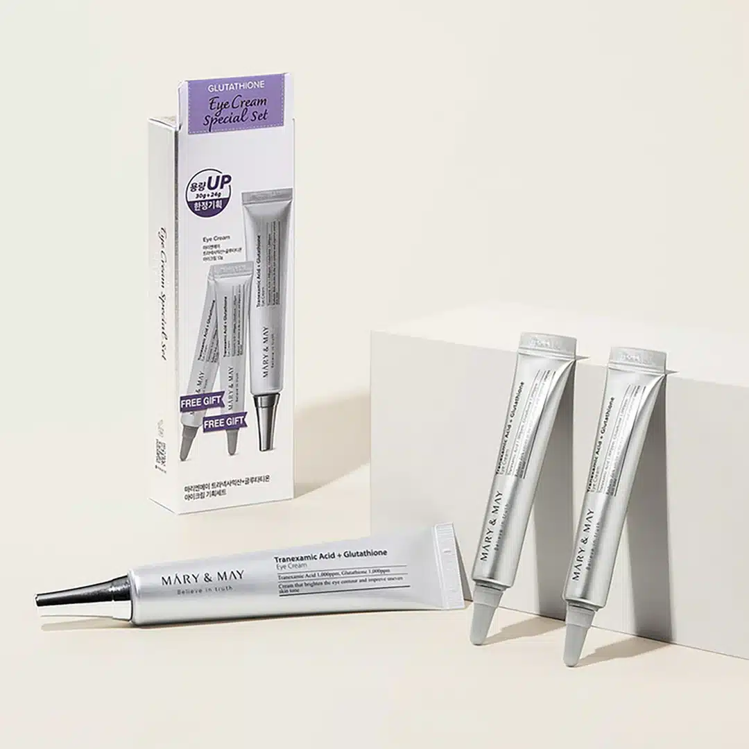 ست سه تایی دورچشم مری اند می حاوی گلوتاتیون  30 گرم + 12 گرم + 12 گرم [Mary&May] Glutathione Eye Cream Special Set