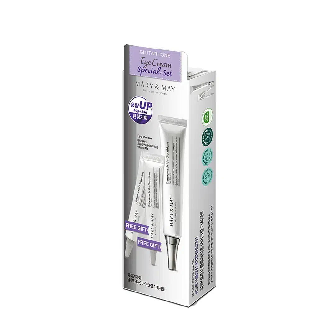 ست سه تایی دورچشم مری اند می حاوی گلوتاتیون  30 گرم + 12 گرم + 12 گرم [Mary&May] Glutathione Eye Cream Special Set