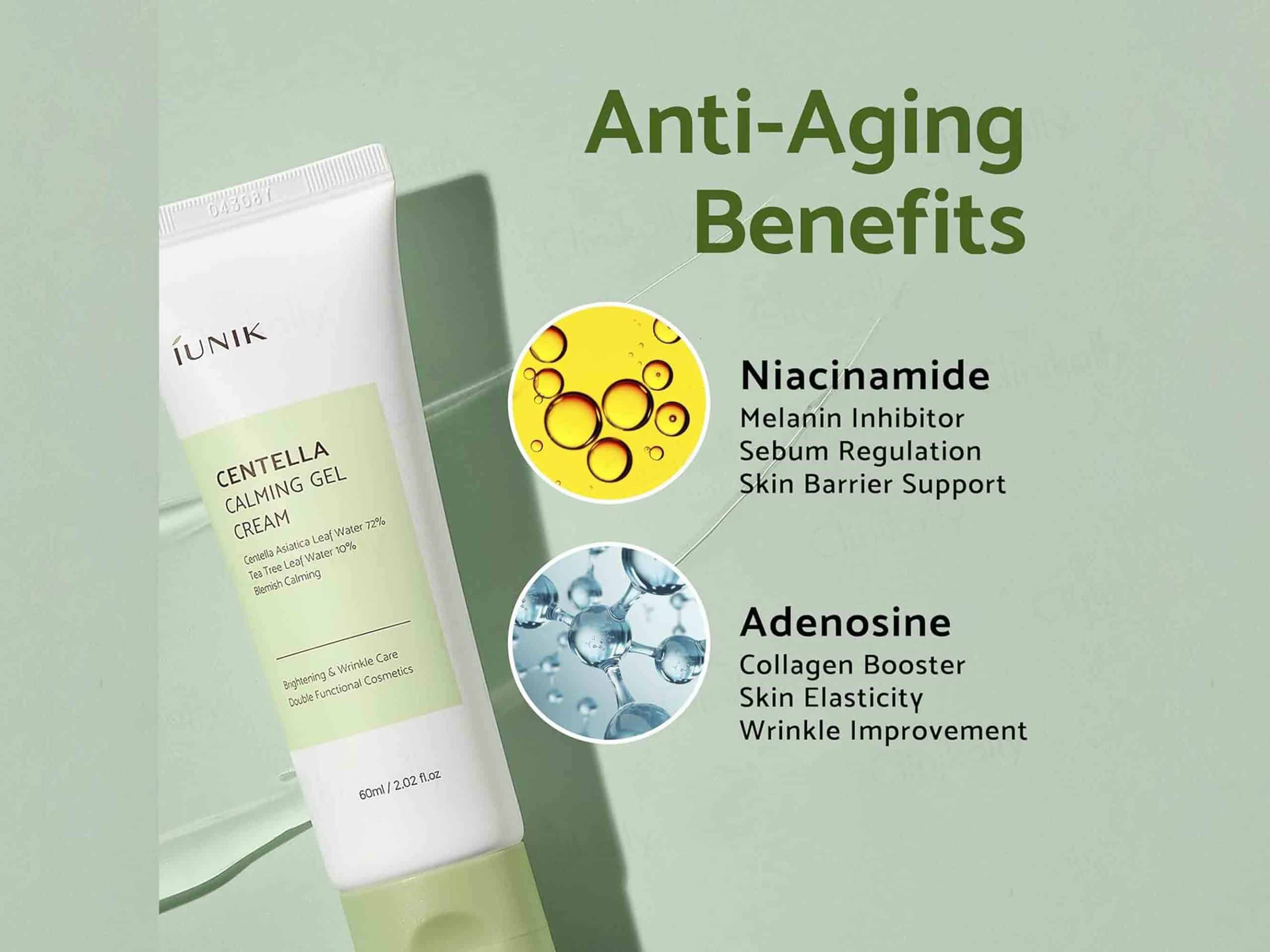 ژل کرم آرام بخش آیونیک 60 میل iUnik – Centella Calming Gel Cream