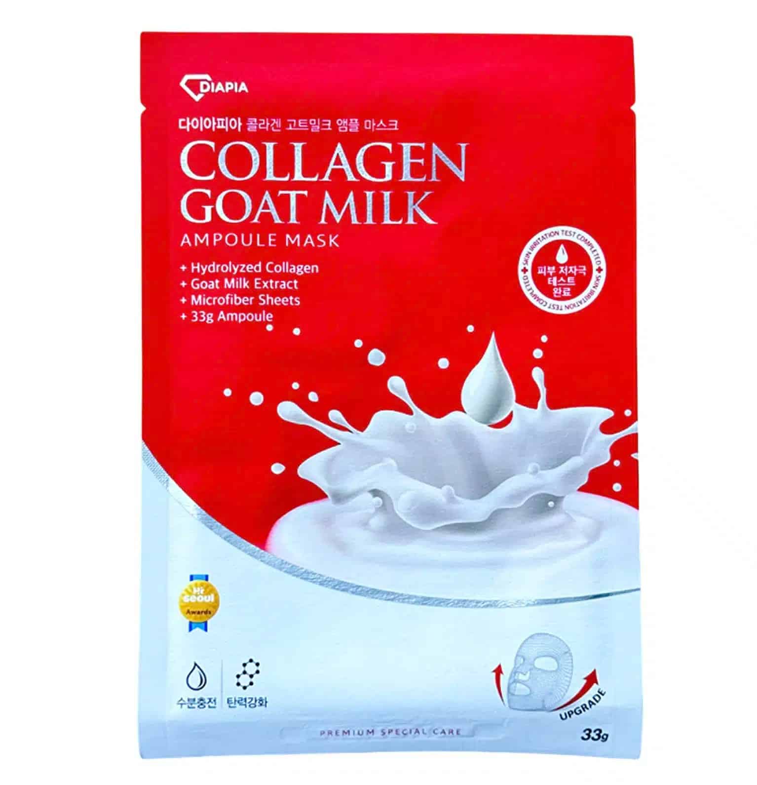 ماسک آمپولی کلاژن ساز دیاپیا (جدا شده از پک) Collagen Goat Milk Ampoule Mask