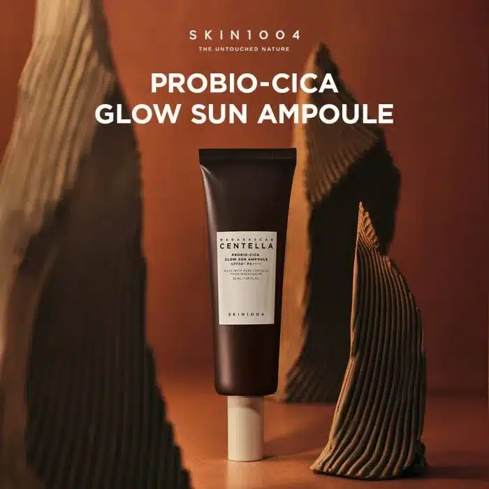 ضد آفتاب آمپولی تقویت کننده و درخشان کننده پروبیو سیکا اسکین 1004 Skin1004 Probio-Cica Glow Sun Ampoule SPF50