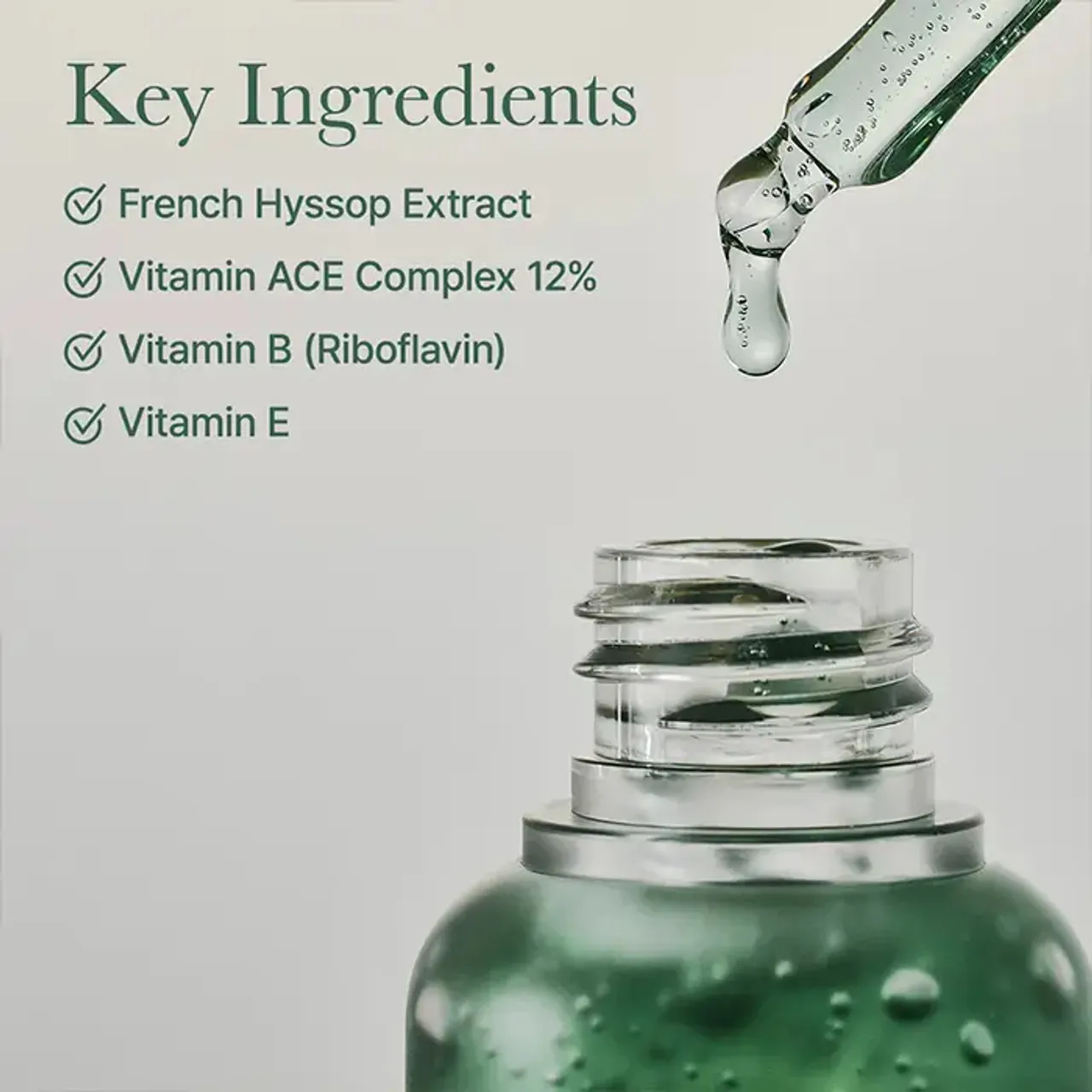 سرم ضدلک، ضدچروک،کاهش کک و مک آرنسیا ARENCIA Holy Hyssop Serum 12 30ml
