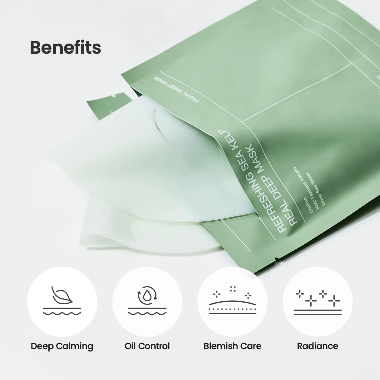 ماسک جلبک دریایی بایودنس (جدا شده از پک) تسکین دهنده و کنترل چربی پوست BIODANCE Refreshing Sea kelp Real Deep Mask