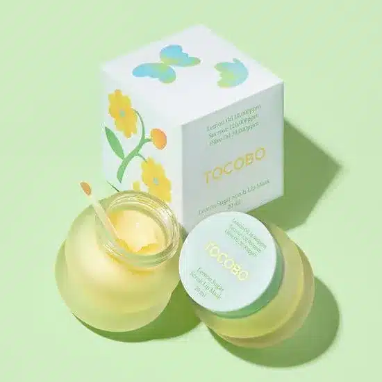 ماسک لب اسکراب شکر لیمو توکوبو Tocobo Lemon Sugar Scrub Lip Mask