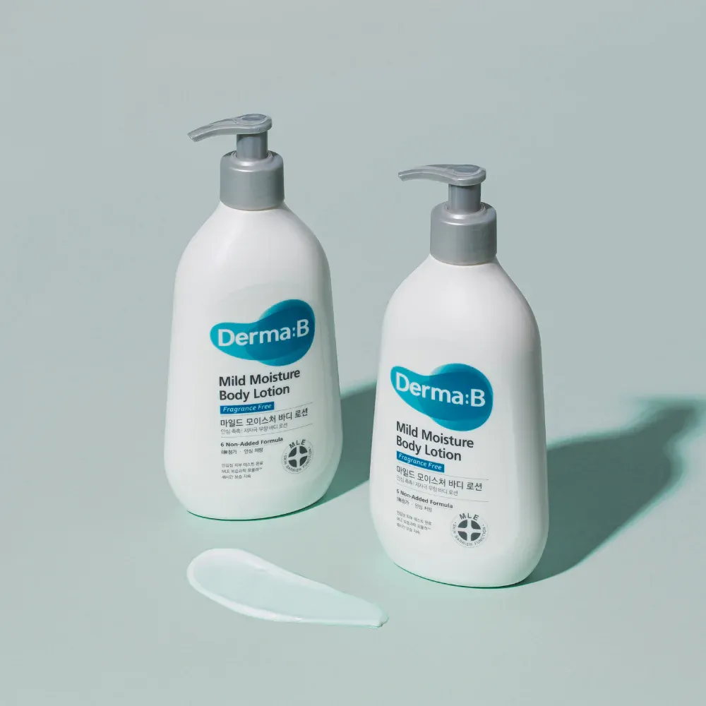 لوسیون بدن ملایم درما بی مناسب پوست حساس 400 میل Derma:B Mild Moisture Body Lotion