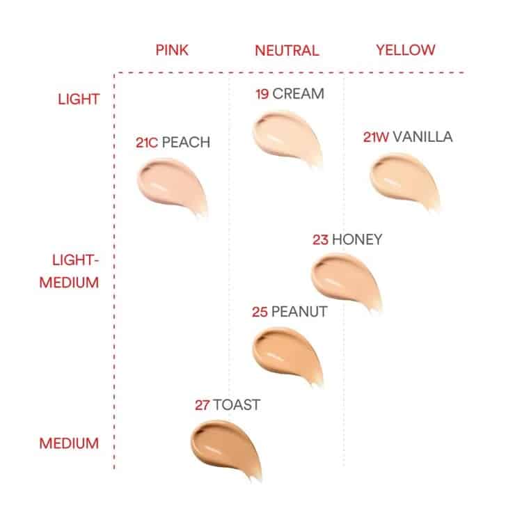 کوشن توکوبو در تناژ رنگ های مختلف TOCOBO Apple Dewy Fit Cushion