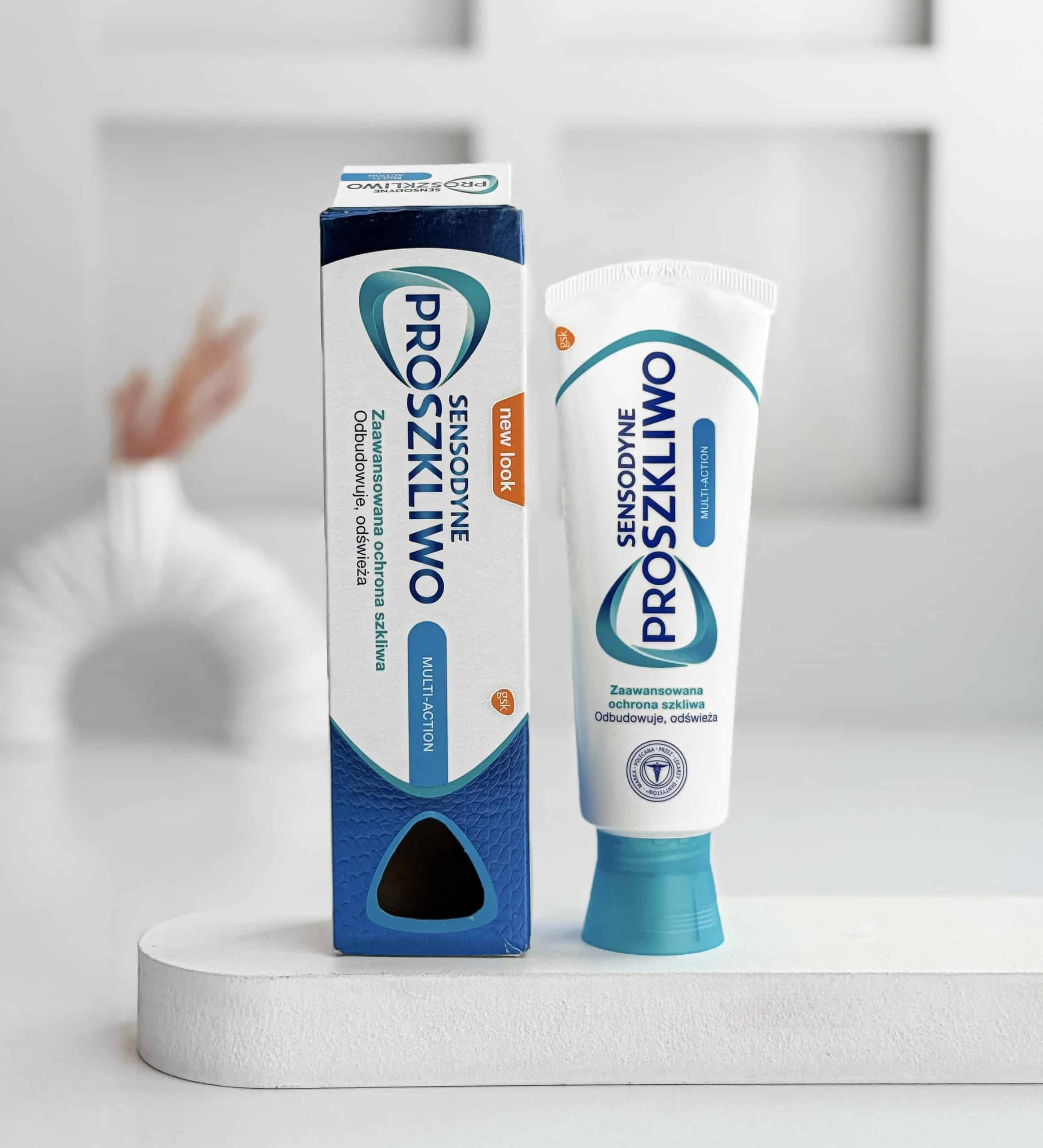خمیر دندان سنسوداین SENSODYNE سری PROSZKLIWO مناسب دندان های حساس SENSODYNE PROSZKLIWO MULTI ACTION 75 ml