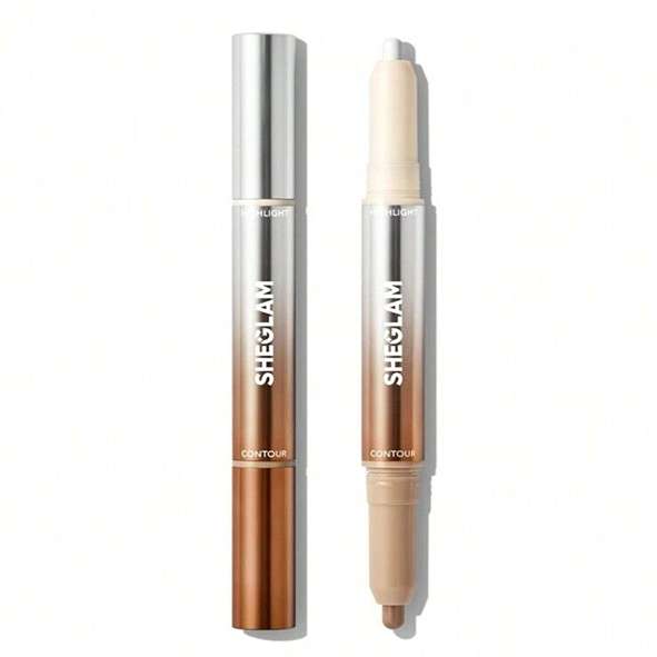 قلم هایلایتر و کانتور مدادی شیگلم مدل Fine Line 2in1 رنگ sheglam _ BUFF