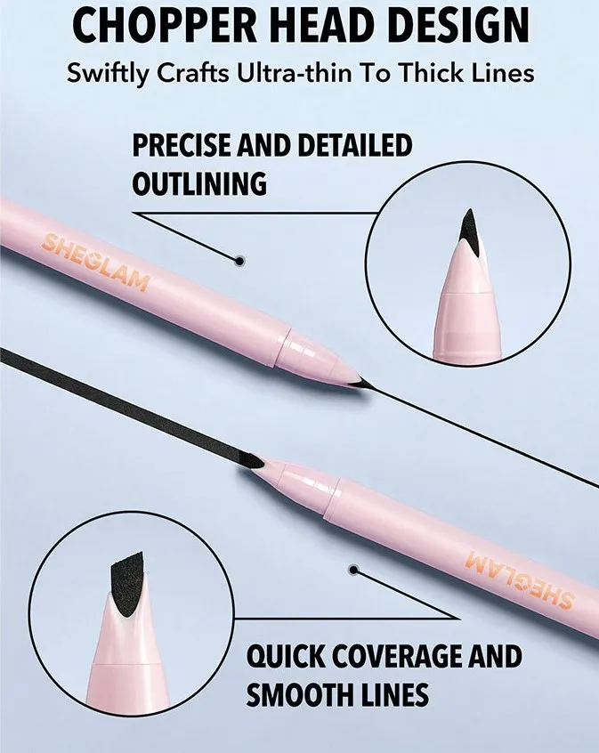 خط چشم مشکی سر تخت شیگلم | Sheglam Think Sharp Eyeliner