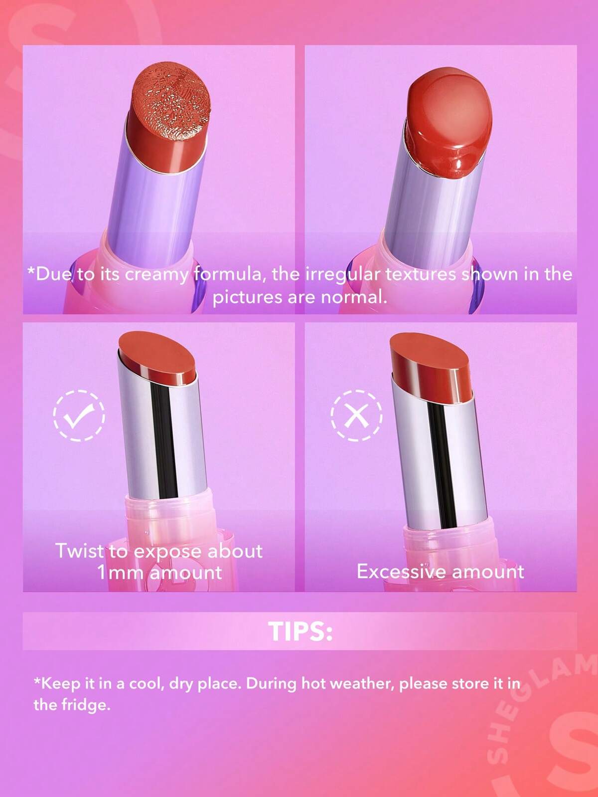 رژلب براق میرور کیس شیگلم Sheglam Mirror Kiss High Shine Lipstick