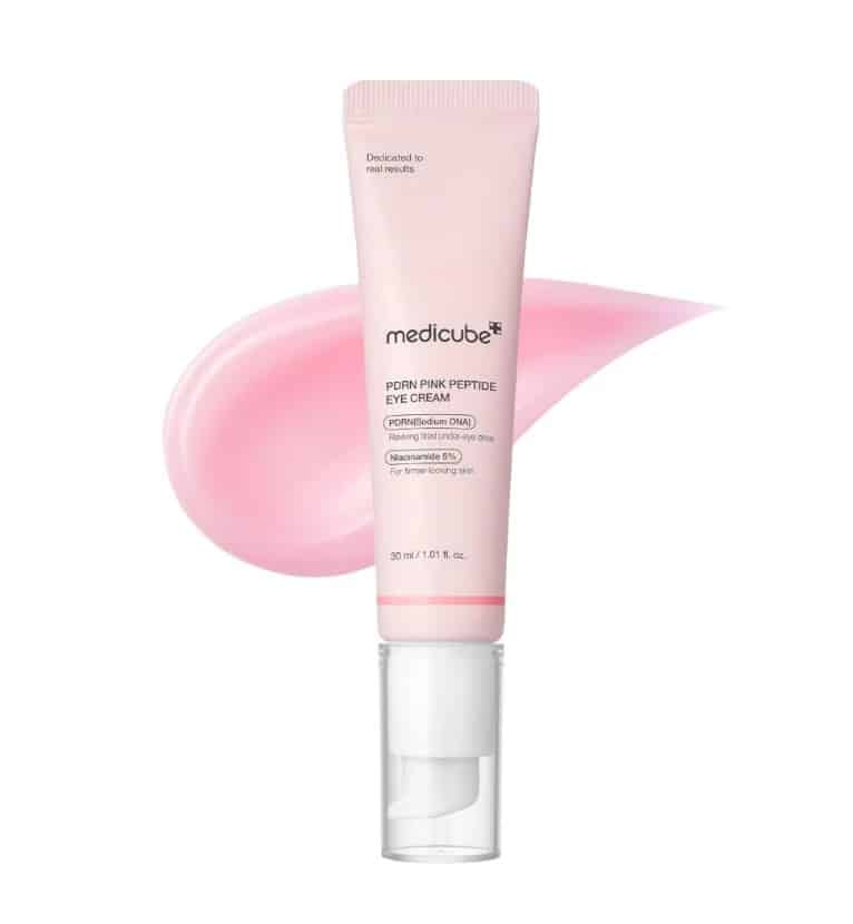 دور چشم روشن کننده پپتاید مدی کیوب medicube PDRN PINK PEPTIDE EYE CREAM – 30 ml