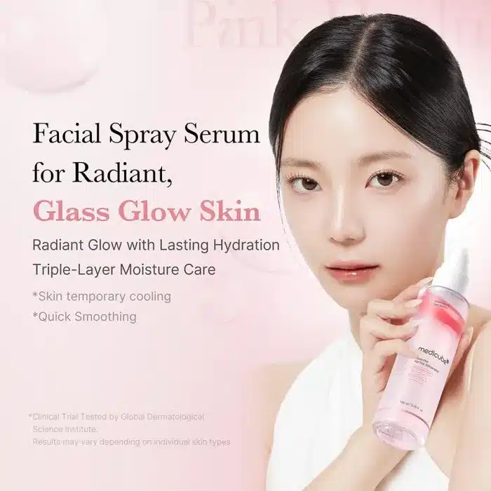 میست سرم روشن کننده PDRN گلوتاتیون مدی کیوب 100 میل Medicube PDRN Pink Glutathione Serum Mist