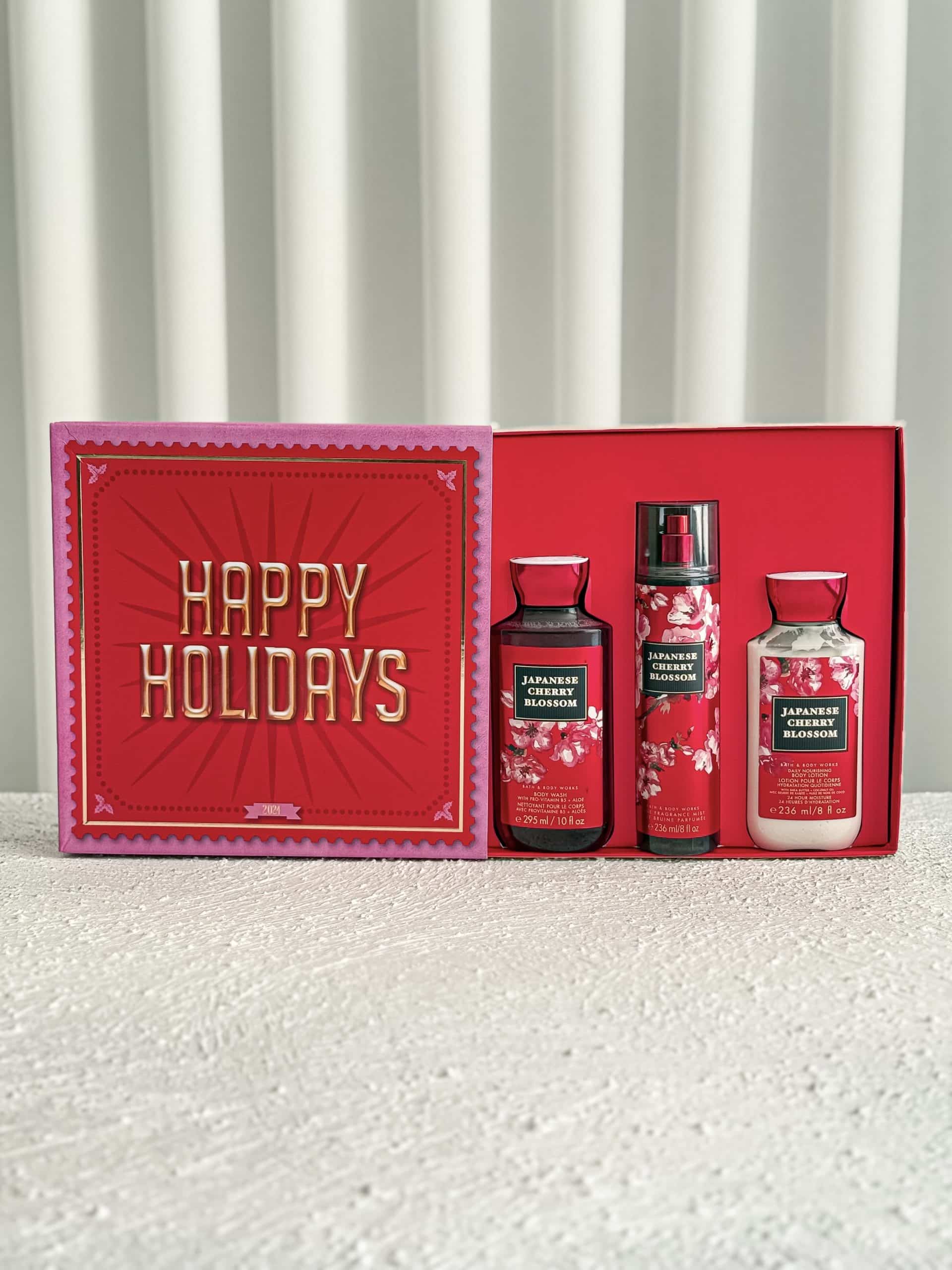ست هدیه زنانه بادی میست ، بادی واش ، بادی لوشن شکوفه گیلاس ژاپنی بث اند بادی Bath & Body Works