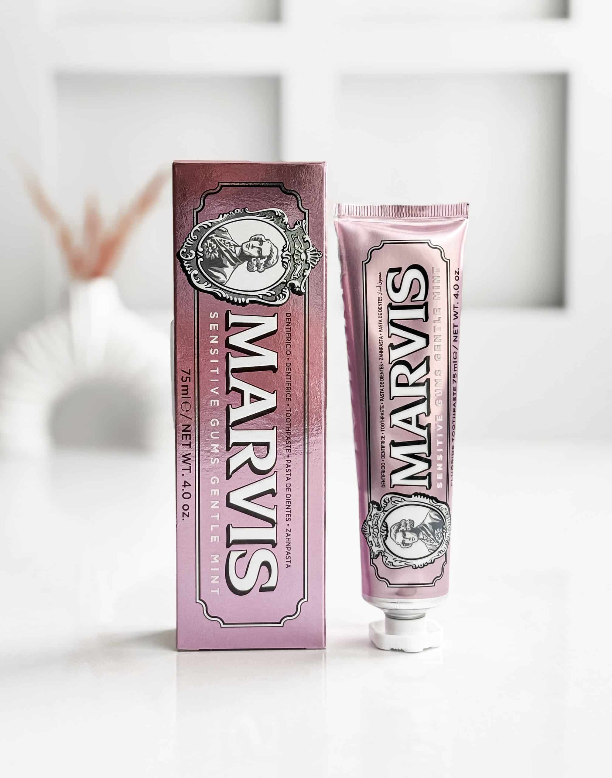 خمیر دندان لثه های حساس مارویس 75 میل MARVIS Sensitive gums gentle mint toothpaste