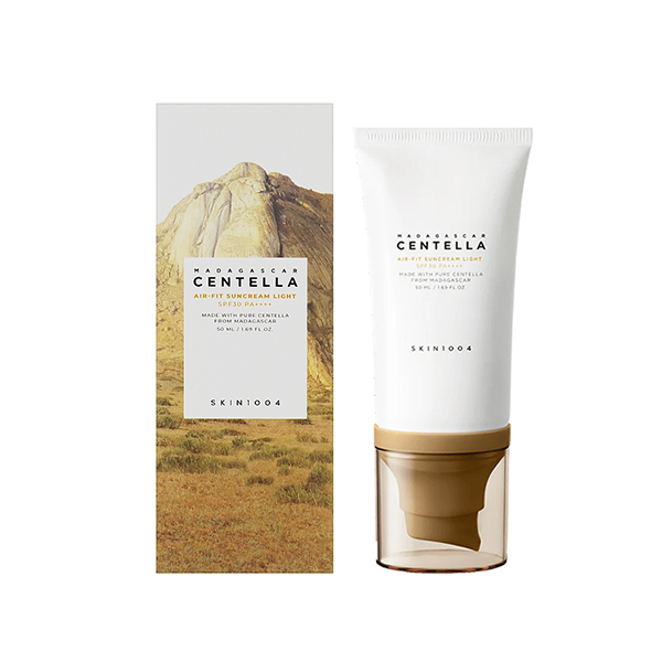 ضد آفتاب فیزیکال سنتلا SPF30 مدل ایر فیت حجم 50 میل SKIN 1004 CENTELLA AIR-FIT SUNCREAM LIGHT SPF30
