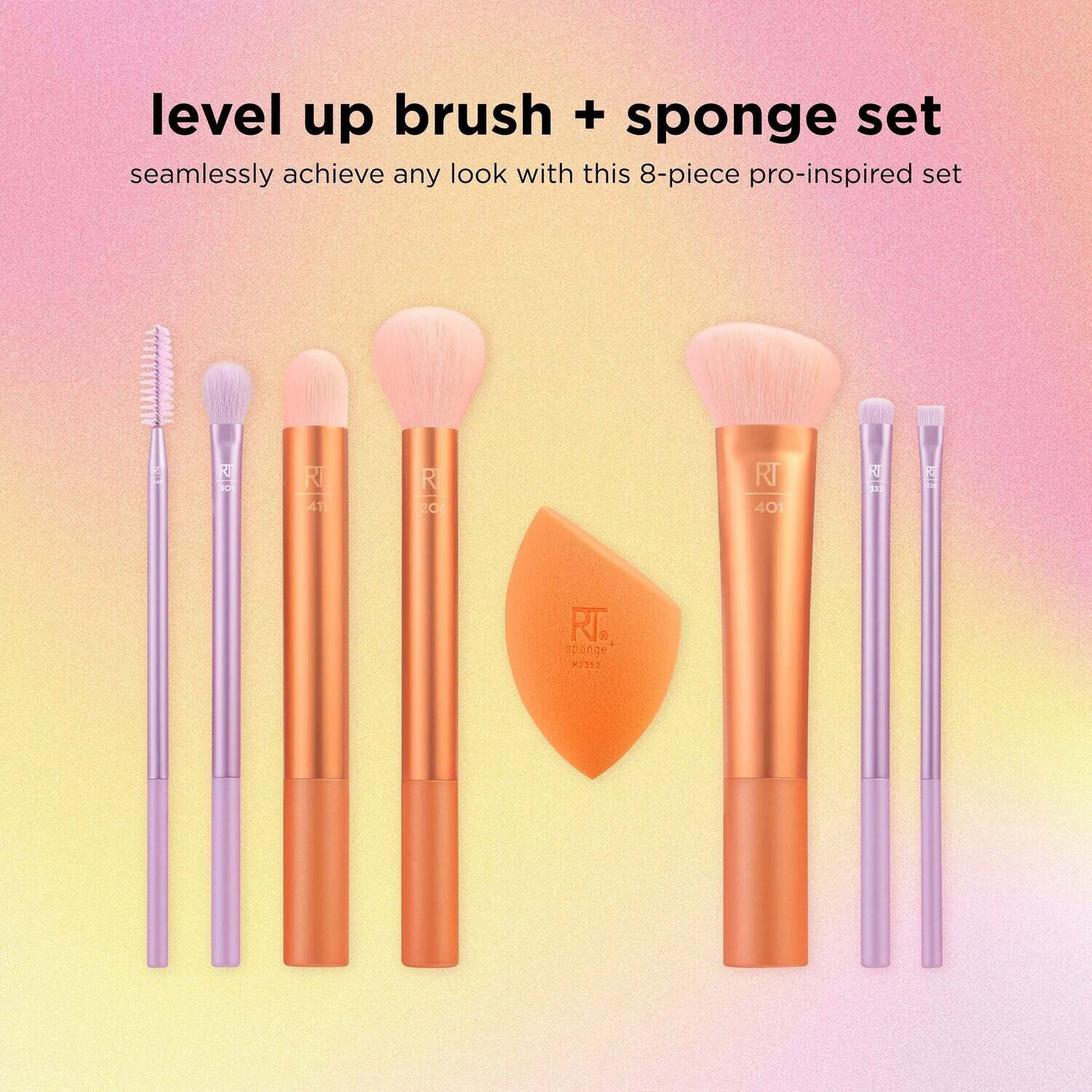 ست براش ریل تکنیک 8 عددی مدل real-techniques _ level up Brush (کد 0089)
