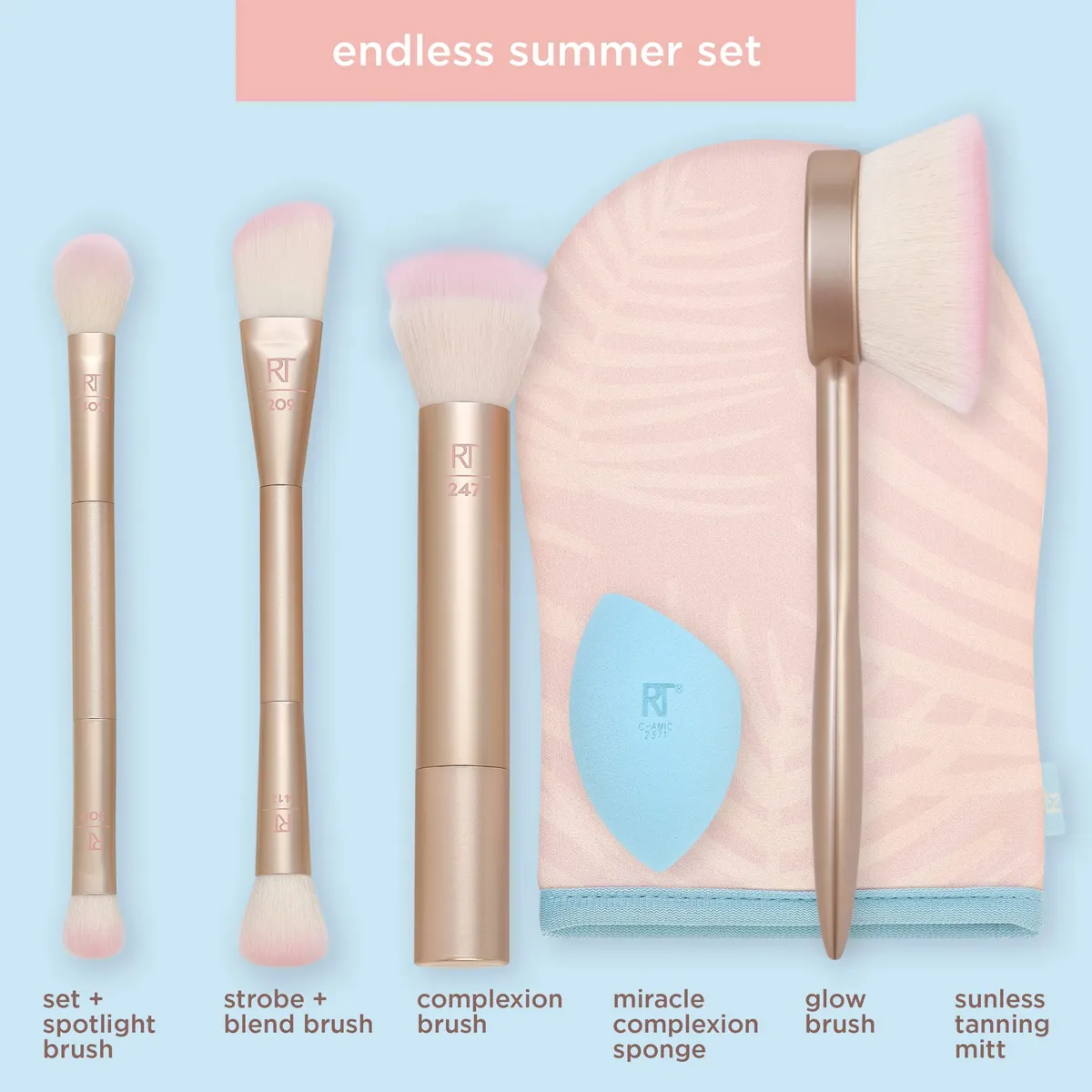 ست براش آرایشی ریل تکنیک 6 عددی کد 4267 Endless Summer Real Techniques