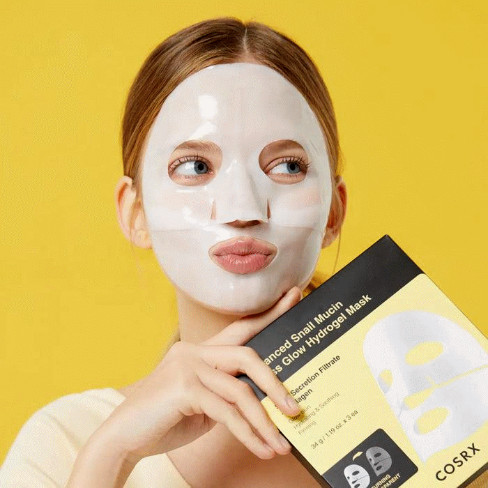 ماسک ورقه ای اکوال بری هیدروژل کلاژن گلو آپ جدا شده از پک EQQUALBERRY