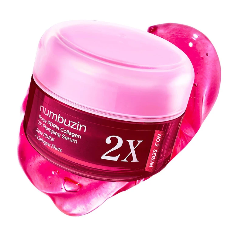سرم PDRN رز کلاژن 2x شماره 2 نامبوزین حجم دهنده و جوانساز پوست NUMBUZIN No. 2 Rose PDRN Collagen 2X Plumping Serum