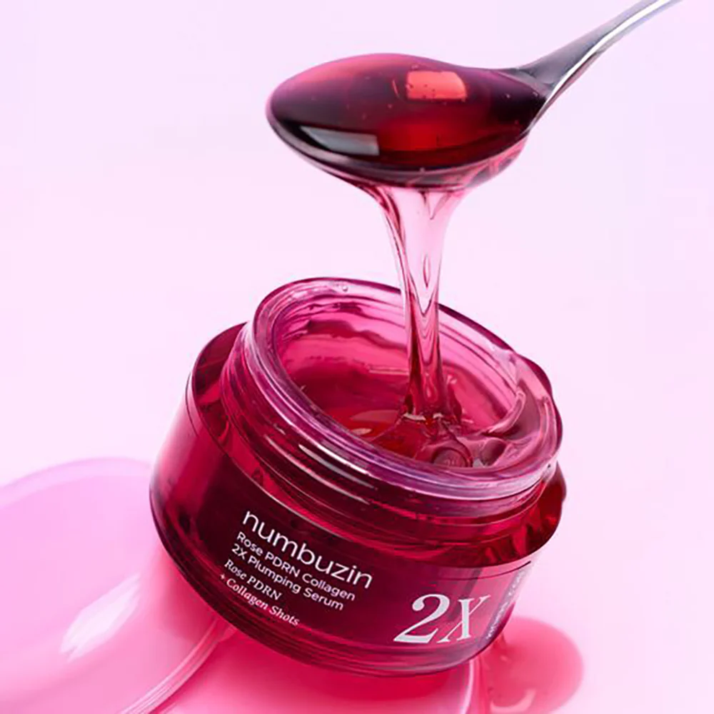 سرم PDRN رز کلاژن 2x شماره 2 نامبوزین حجم دهنده و جوانساز پوست NUMBUZIN No. 2 Rose PDRN Collagen 2X Plumping Serum