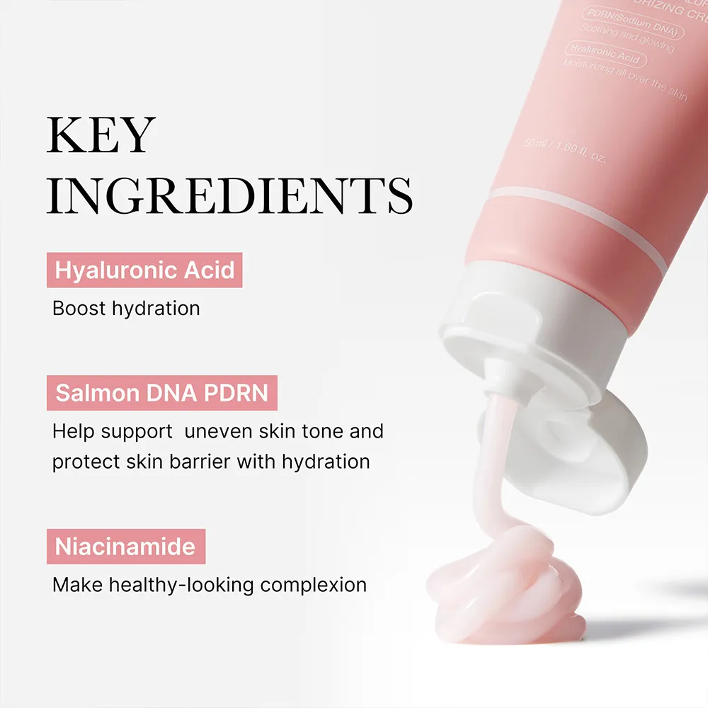 کرم مرطوب کننده هیالورونیک و PDRN مدی کیوب 50 میل Medicube PDRN Pink Hyaluronic Moisturizing Cream