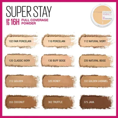 پنکیک سوپر استی 16 ساعت میبلین رنگ Maybelline SuperStay Powder Foundation 16h _ Natural Beige