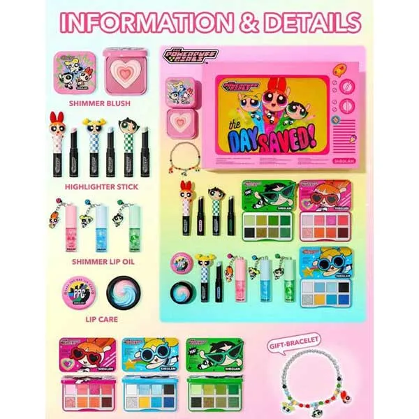 کالکشن آرایشی پاورپاف گرل شیگلم Sheglam The Powerpuff Girls Collection Set