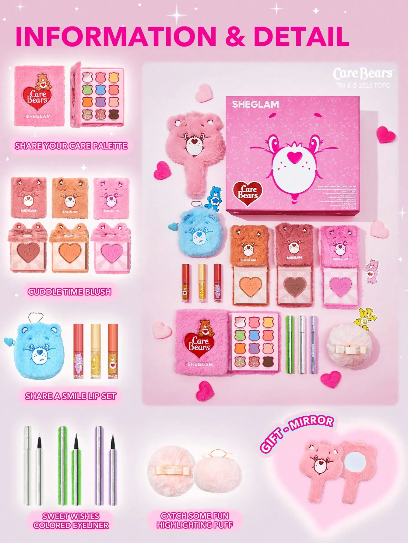 کالکشن خرسی شیگلم مجموعه جدید – Care Bears x SHEGLAM