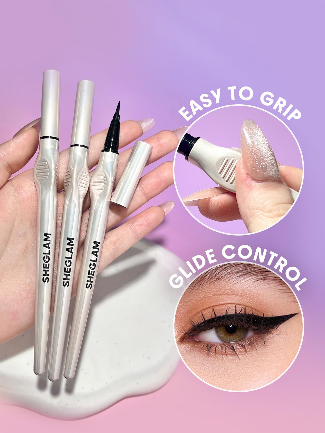 خط چشم مایع Glide Control شیگلم – SHEGLAM Glide Control Liquid Eyeliner