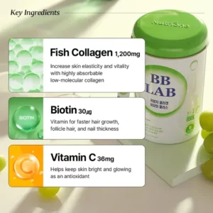 پودر کلاژن جوانساز بیوتین پلاس بی بی لب(سبز) BB LAB Collagen Biotin Plus