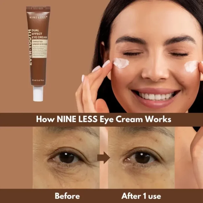 کرم دور چشم دوکاره ضد پیری ناینلس 20 میل NINELESS Ever-Youth Dual Effect Eye Cream