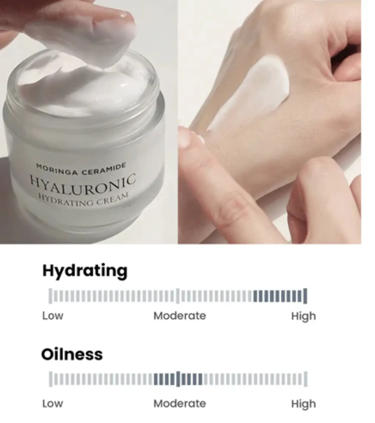 کرم مرطوب کننده هیالورونیک هیمیش حاوی مورینگا سرامید HEIMISH Moringa Ceramide Hyaluronic Hydrating Cream 50 ml