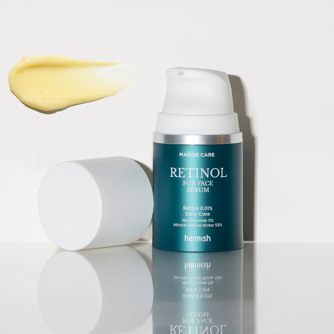 سرم ضدچروک و سفت‌کننده پوست رتینول ۰٫۰۱% هیمیش Heimish Marine Care Retinol for Face Serum 50 ml