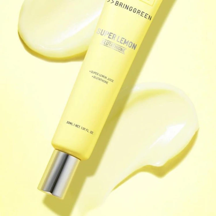 کرم دور چشم سوپر گلوتاتیون لیمو سبز برینگ گرین (جدا شده از پک) BringGreen Super Lemon Glutathione Eye Cream 30mL
