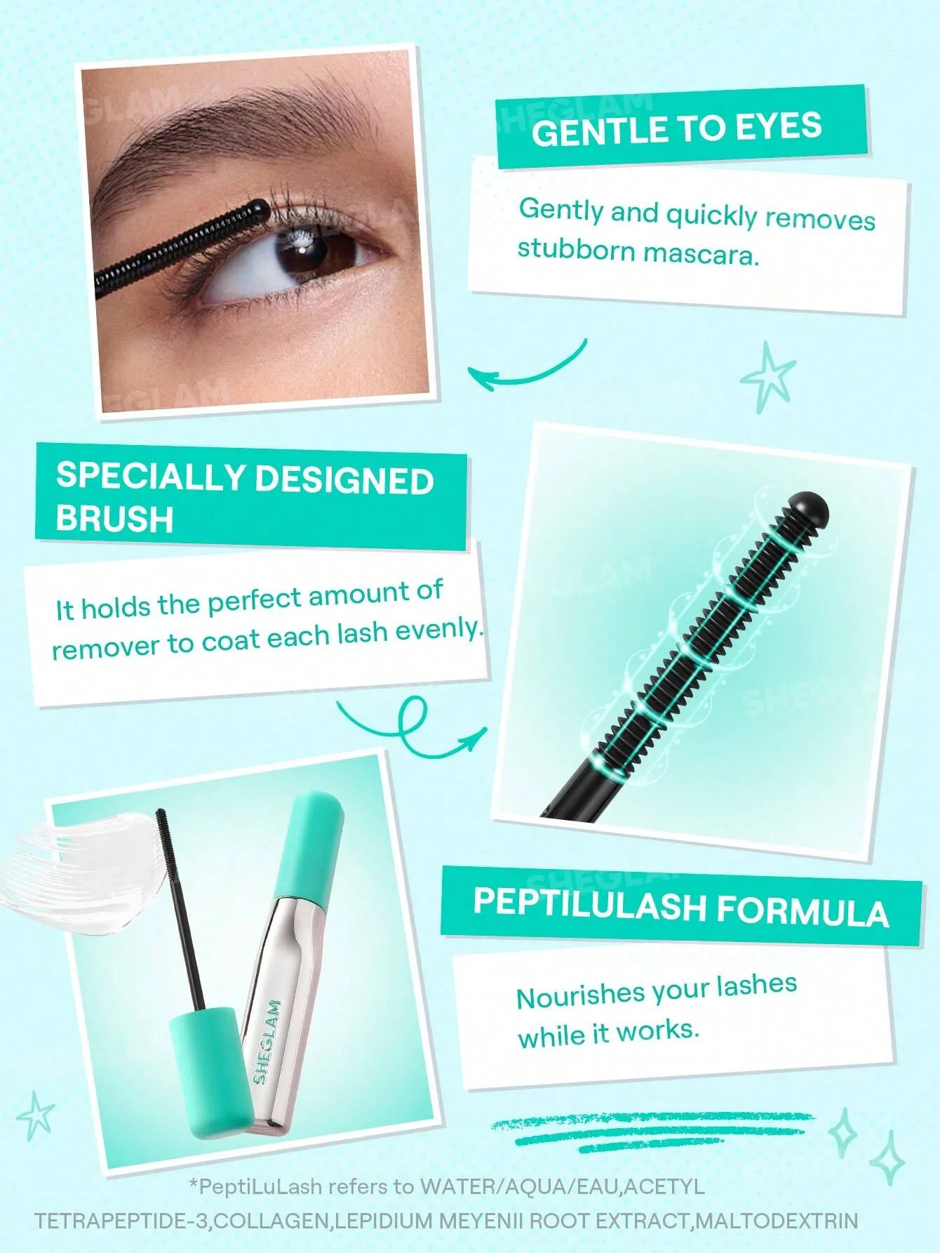 پاک کننده ریمل شیگلم SHEGLAM EASY LASH REMOVAL
