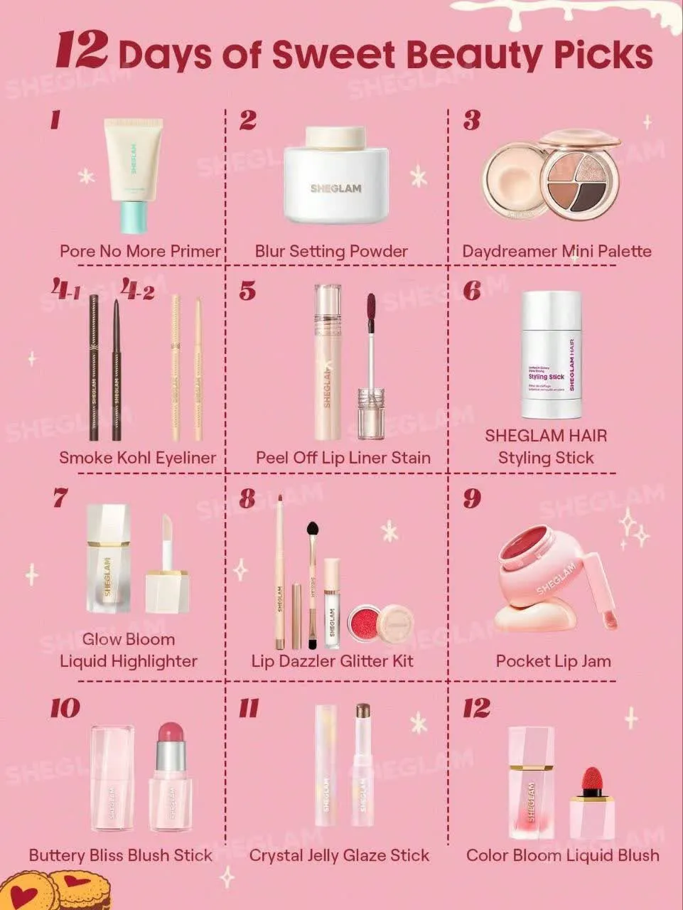 کالکشن سوپرایز (ادونت کلندر) شیگلم Everything Glam Advent Calendar Box