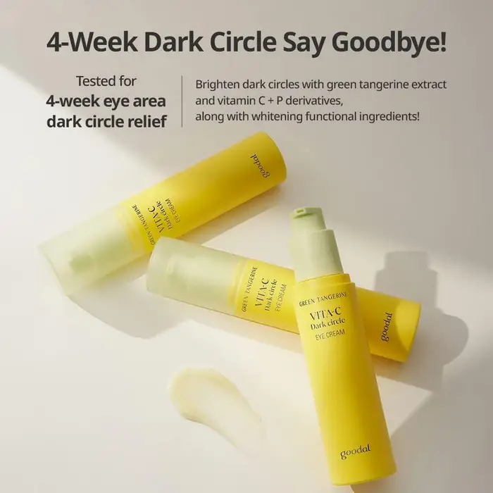 کرم دور چشم روشن کننده نارنگی سبز گودال 30 میل Goodal Green Tangerine Vita C Dark Circle Eye Cream