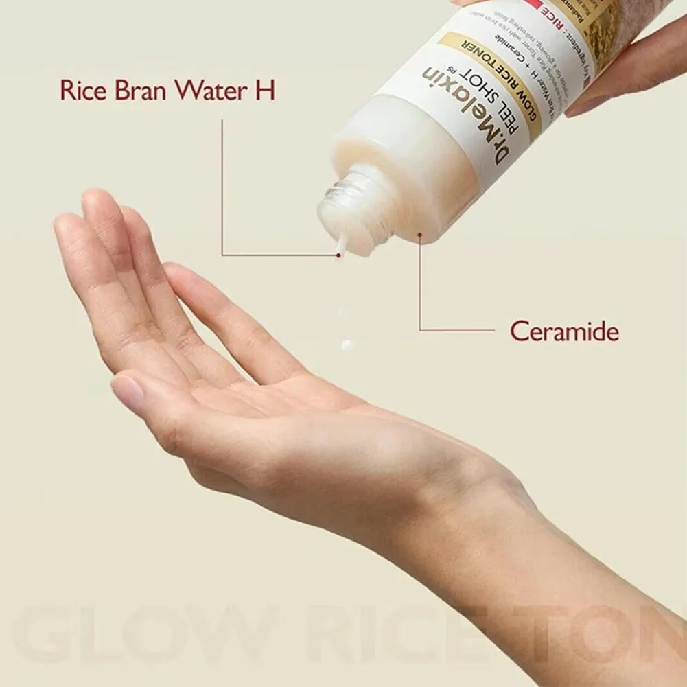 تونر درخشان کننده پیل شات برنج سفید دکتر ملاکسین 200 میل Dr.Melaxin Peel Shot Glow White Rice Toner