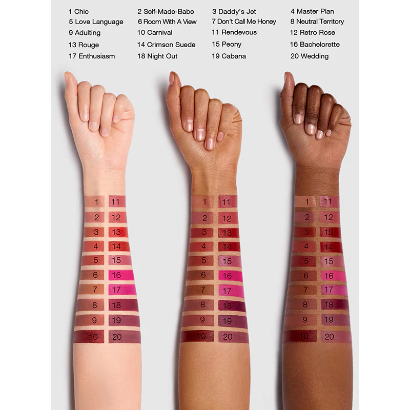 رژ لب مات شیگلم مدل MATTE ALLURE در رنگ بندی RETRO ROSE SHEGLAM MATTE ALLURE LIPSTICK RETRO ROSE