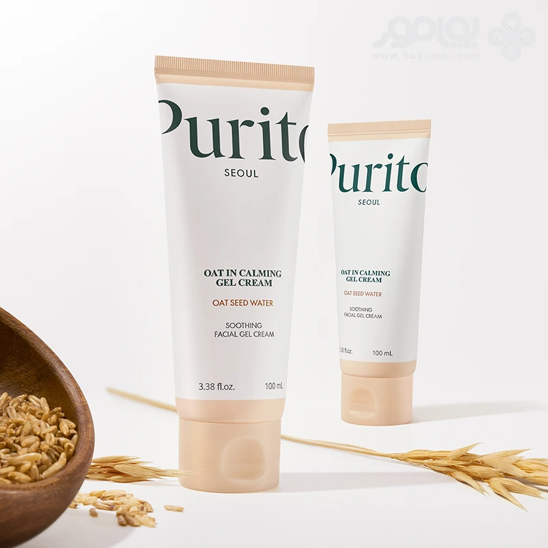 ژل کرم تسکین دهنده پیوریتو حاوی جو دوسر حجم 100 میل PURITO SEOUL OAT IN CALMING GEL CREAM 100ML