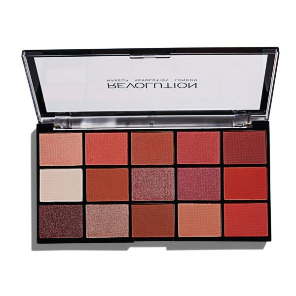 پالت سایه 15 رنگ رولوشن مدل newtrals 2 revolution makeup revolution london eyeshadow reloaded newtrals 2