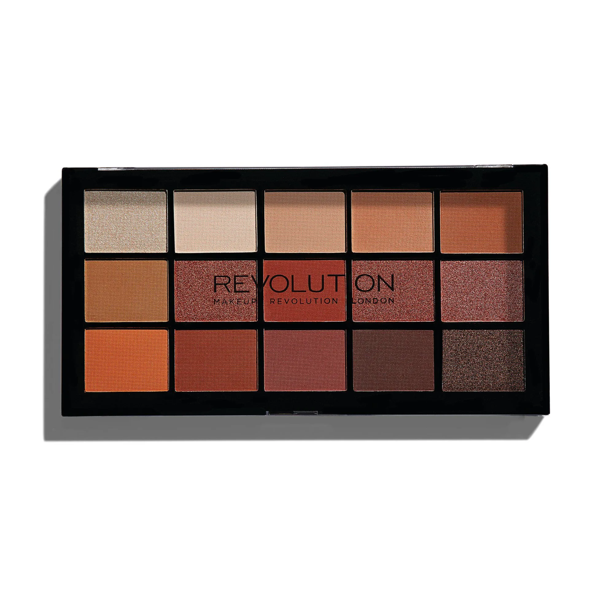 پالت سایه 15 رنگ رولوشن مدل reloaded iconic fever revolution makeup revolution london eyeshadow _ reloaded iconic fever