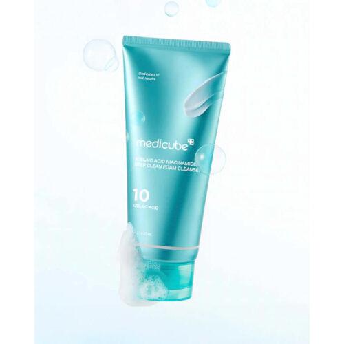 فوم شست و شو عمیق آزلائیک اسید و نیاسینامید مدی کیوب حجم 120 گرم Medicube Azelaic Acid Niacinamide Deep Clean Foam Cleanser