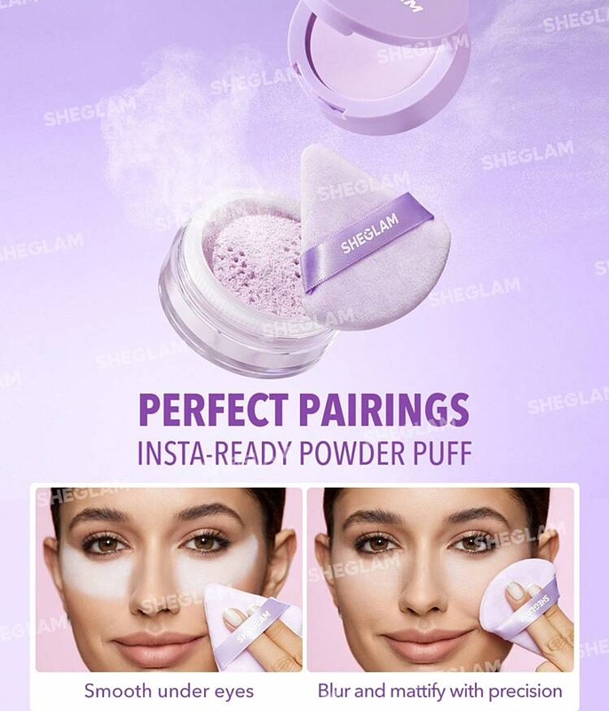 پودر فیکس دو طبقه بنفش شیگلم Sheglam